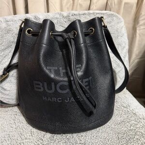 Marc Jacobs Black Leather Bucket Bag